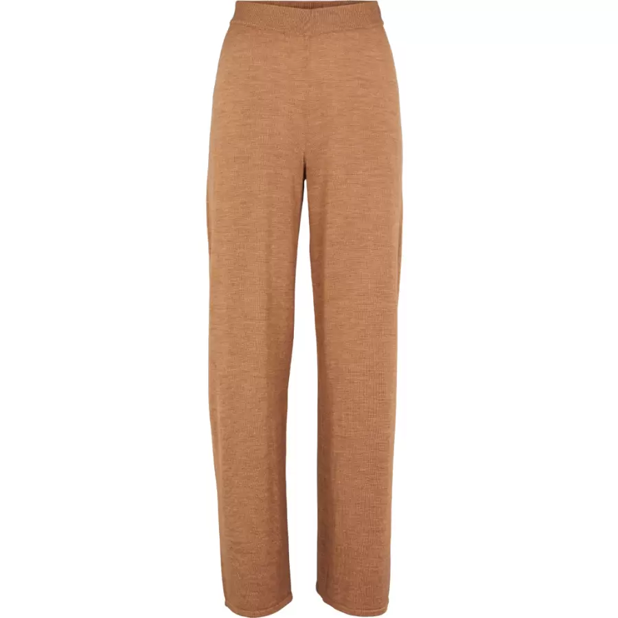 Basic Apparel - Vera Wide Pant, merinould  - vælg farve