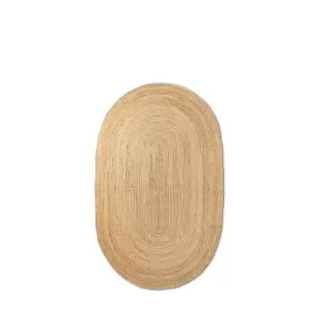 Ferm Living - Gulvtæppe Eternal Oval Jute, Small 140*240