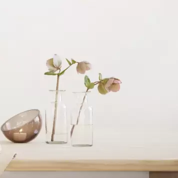 TineK Home - Glasvase, Klar Ø:6*15 TineK Home - Glasvase, Klar Ø:6*15