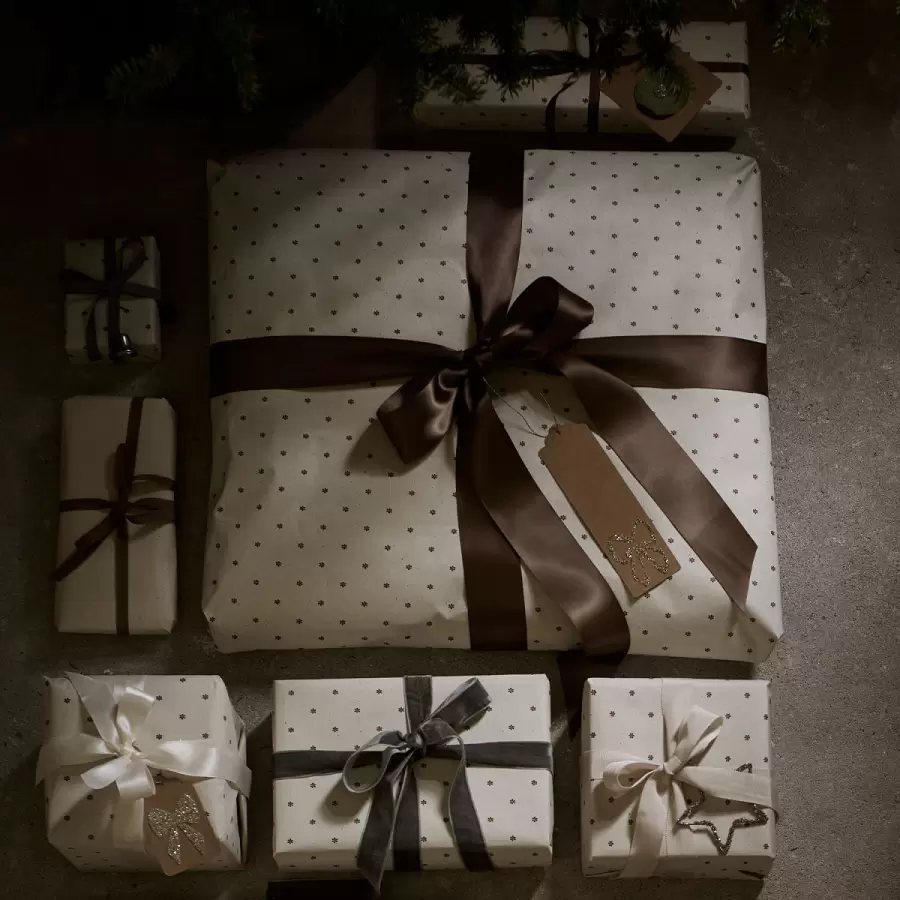 TineK Home - 5 m. Satinbånd, Creme Bredde 2,5 cm. - lav selv sløjfer