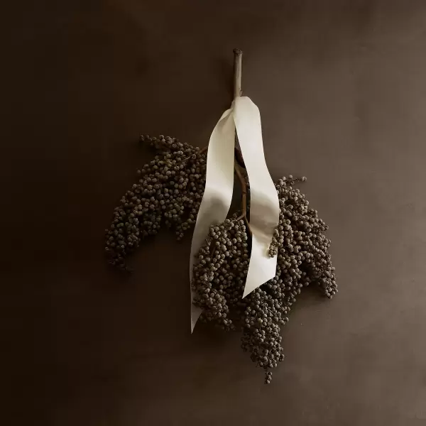 TineK Home - 5m. Satinbånd, Creme B:5cm. - lav selv julesløjfe