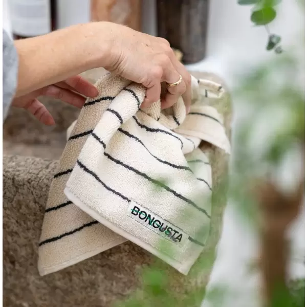 Bongusta - Håndklæder stribede, Naram, 50*80 - vælg farve