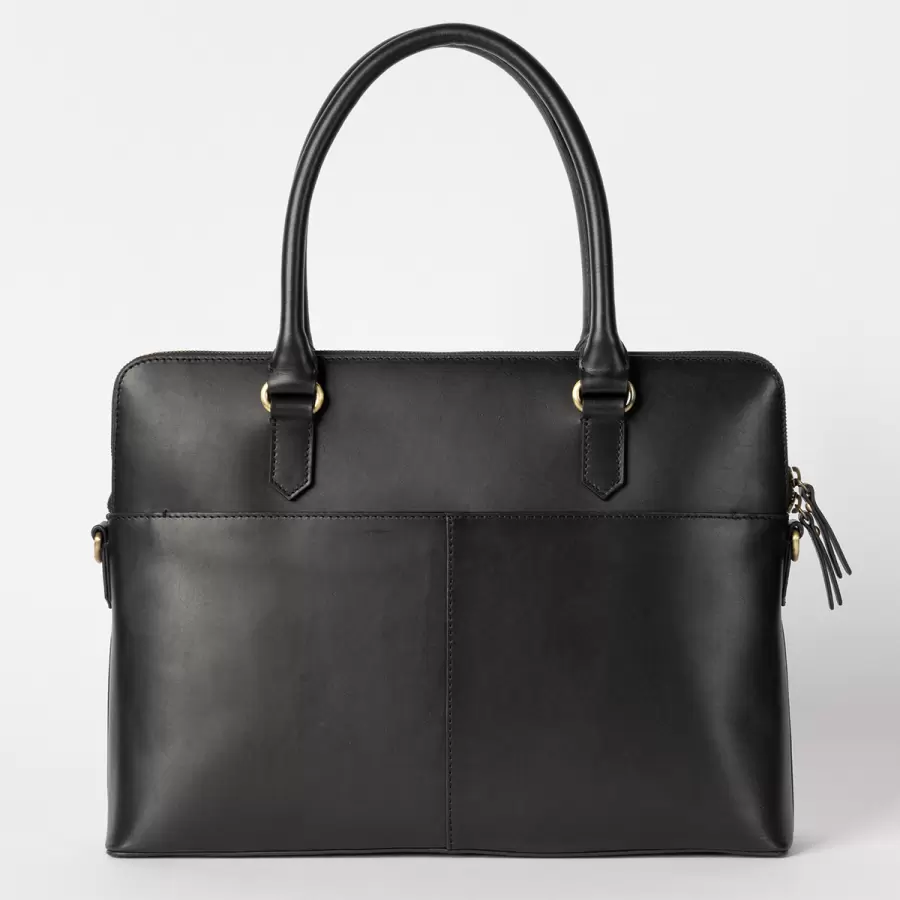 O My Bag - Arbejdstaske 16" Hayden, Black Classic Leather