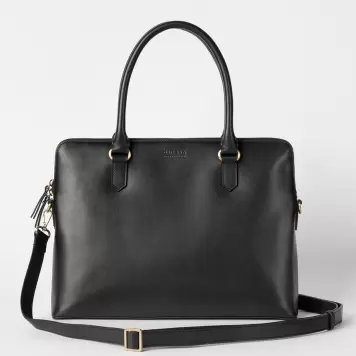 O My Bag - Arbejdstaske 16" Hayden, Black Classic Leather