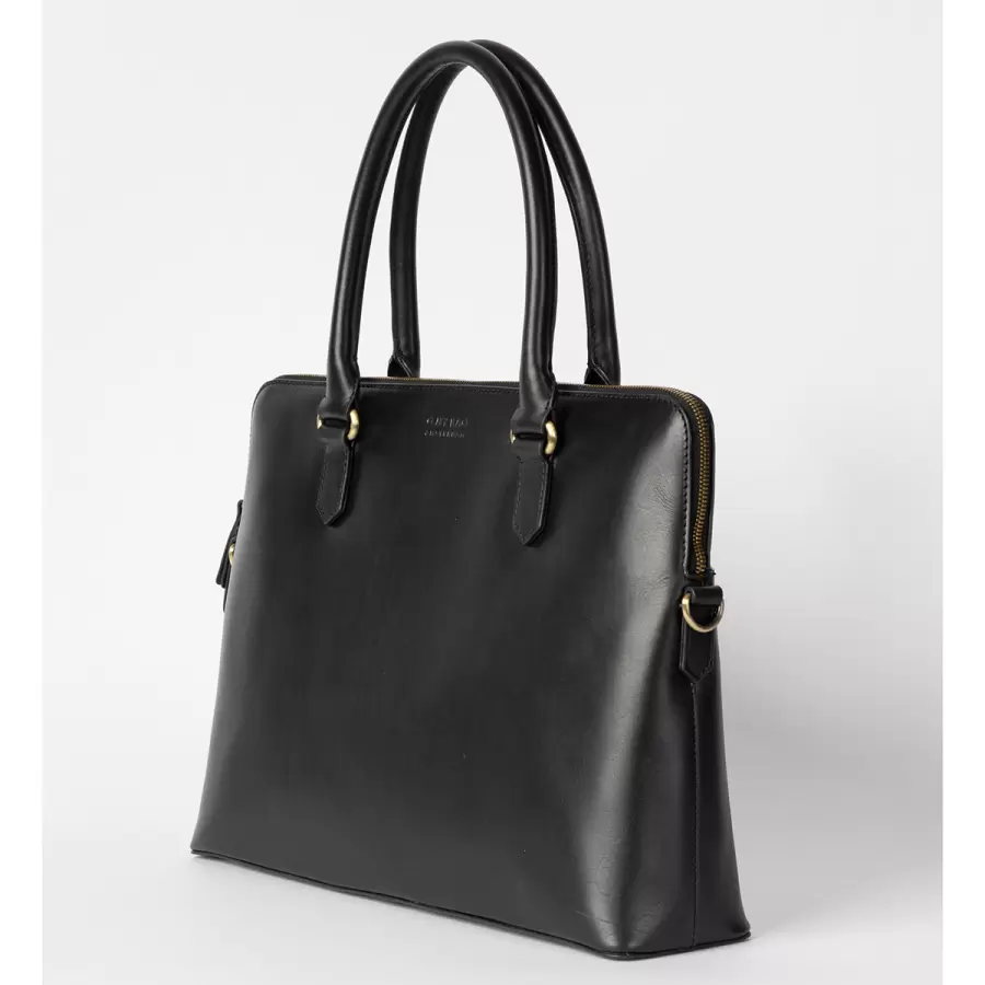 O My Bag - Arbejdstaske 16" Hayden, Black Classic Leather
