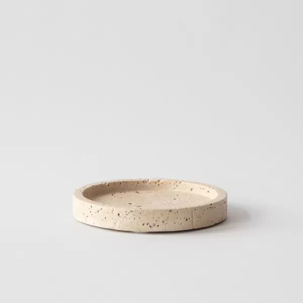 TELL ME MORE - Travertin bakke, Ø:15*2