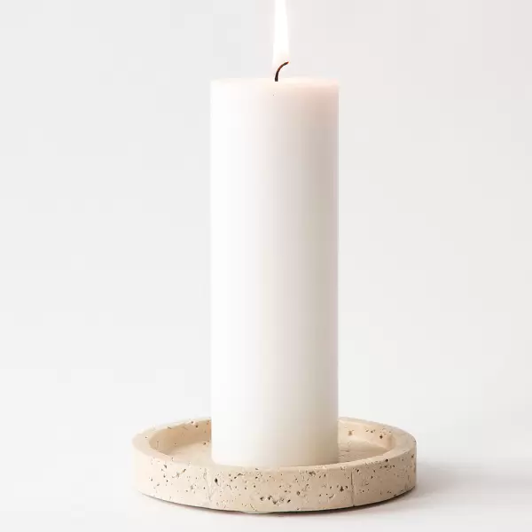 TELL ME MORE - Travertin bakke, Ø:15*2