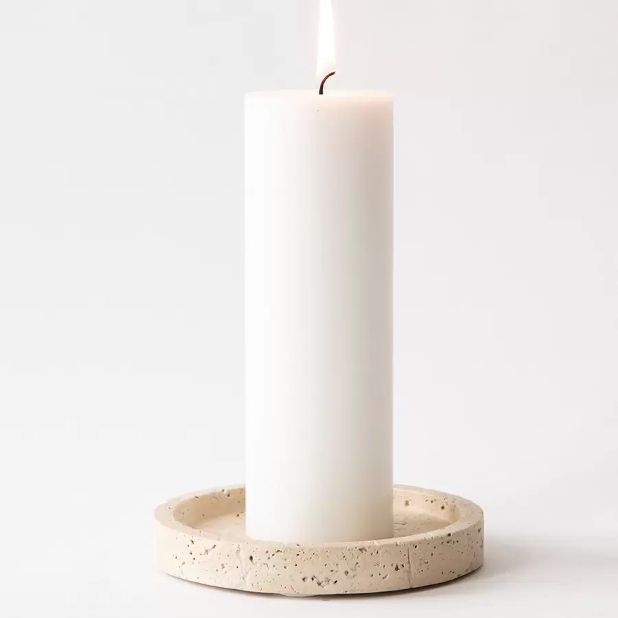 TELL ME MORE - Travertin bakke, Ø:15*2
