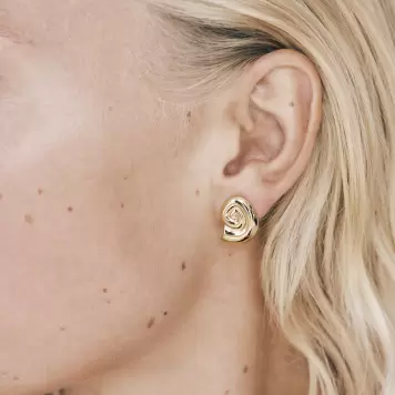 Trine Tuxen - Ørering Shade Stud, Forgyldt sterlingsølv Trine Tuxen - Ørering Shade Stud, Forgyldt sterlingsølv