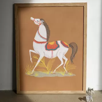 Aparte - Llew Mejia, Spanish Horse 30*40 (uden ramme)