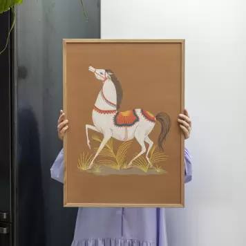 Aparte - Llew Mejia, Spanish Horse 30*40 (uden ramme) Aparte - Llew Mejia, Spanish Horse 30*40 (uden ramme)