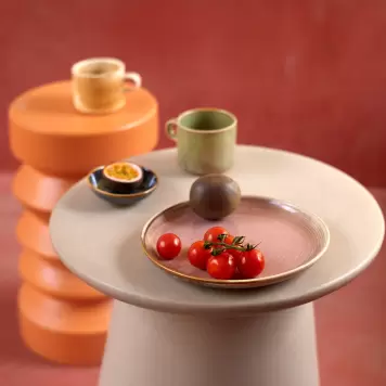 HK living - Sidetallerken Chef Ceramics, Rustic Pink