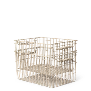 Ferm Living - 2 stk. Stabelbare kurve Cala, Cashmere