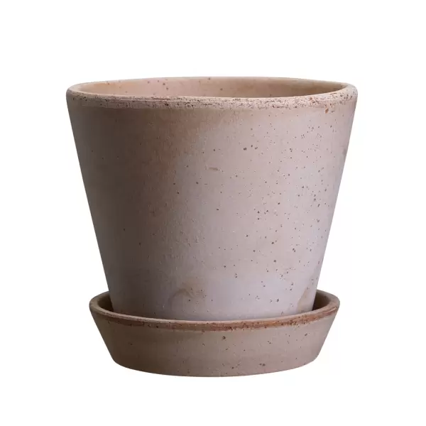Bergs Potter - Urtepotte Julie inkl underskål, Rosa Ø:14 cm.