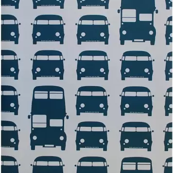 Ferm Living - Tapet, Rush Hour, blå Ferm Living - Tapet, Rush Hour, blå