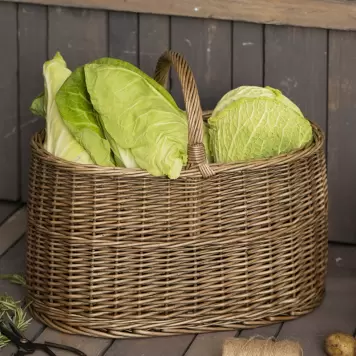 Ib Laursen - Oval Kurv med hank og lige sider