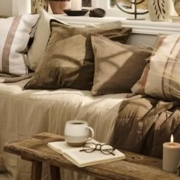 Ib Laursen -  Hør Pudebetræk, 40*60 cm. - masser af farver..