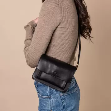 O My Bag - Harper Mini, Black Classic Leather