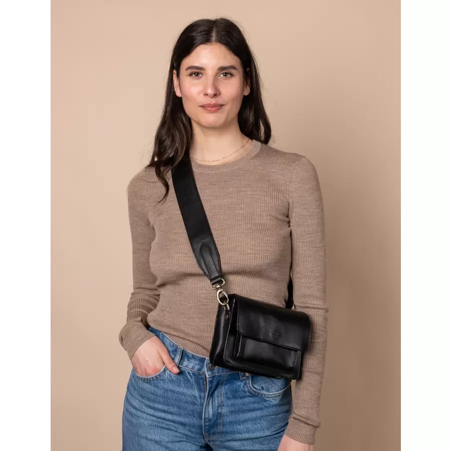 O My Bag - Harper Mini, Black Classic Leather