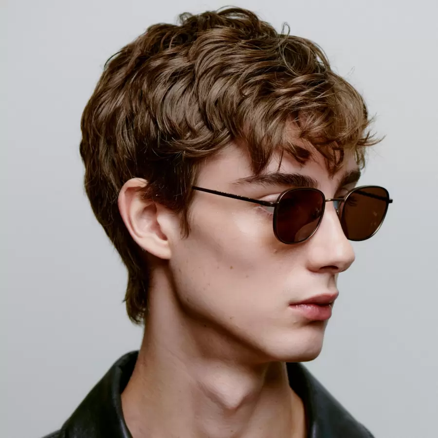 A.Kjærbede - Solbrille Hello, Matte Brown
