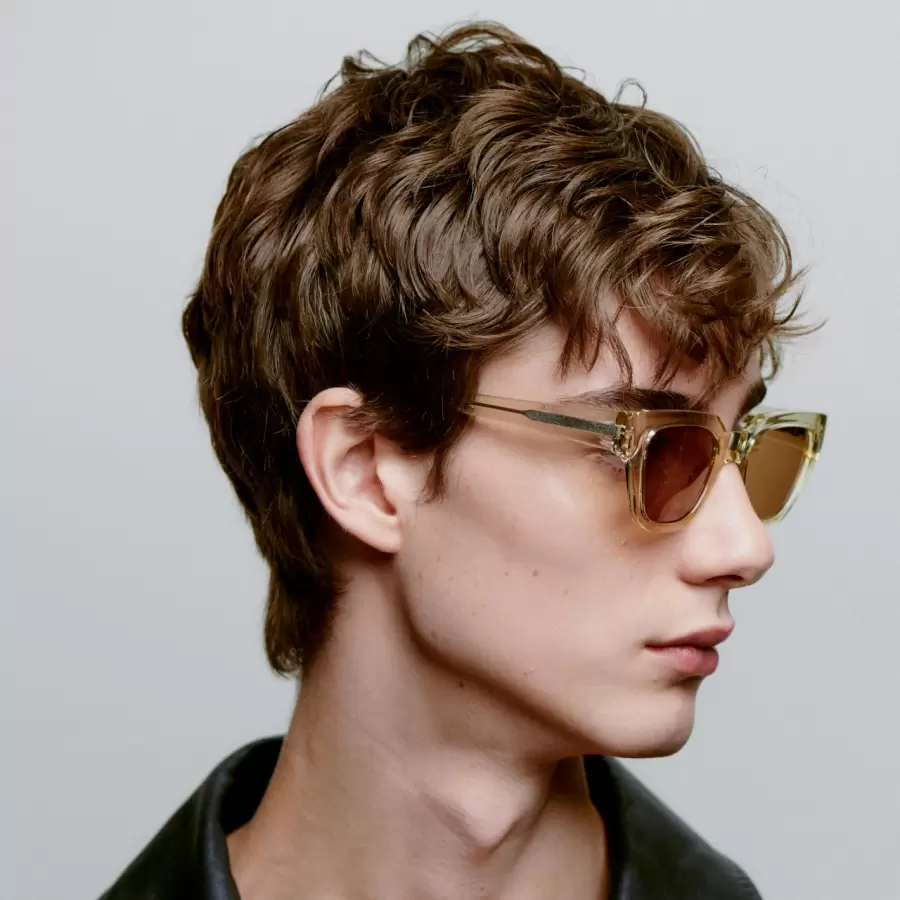 A.Kjærbede - Solbrille Kaws, Ecru Transparent