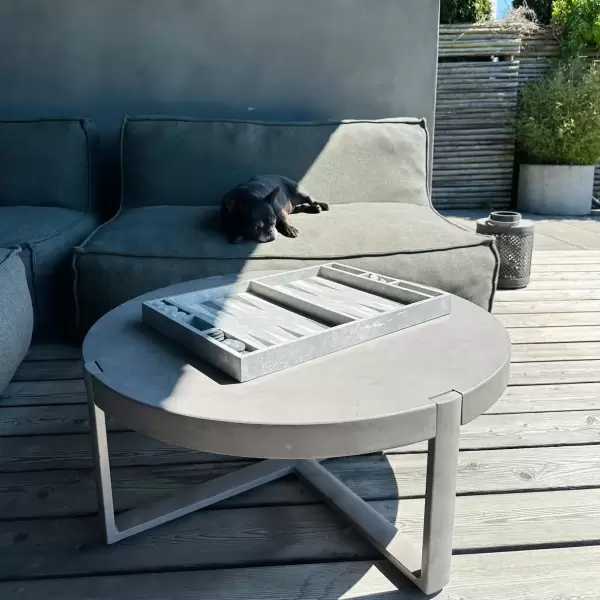 Trois Pommes Home - Lounge Havebord Beton, Ø:80*32 - Hent selv
