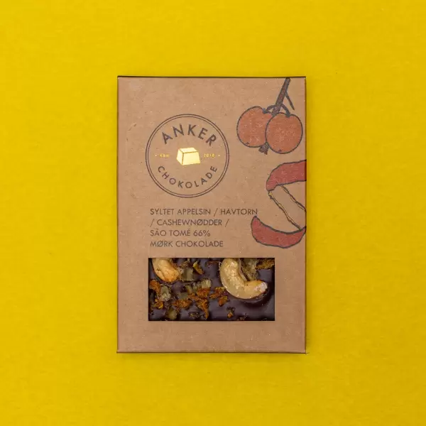 Anker chokolade - Påske Chokolade, Havtorn/Cashew