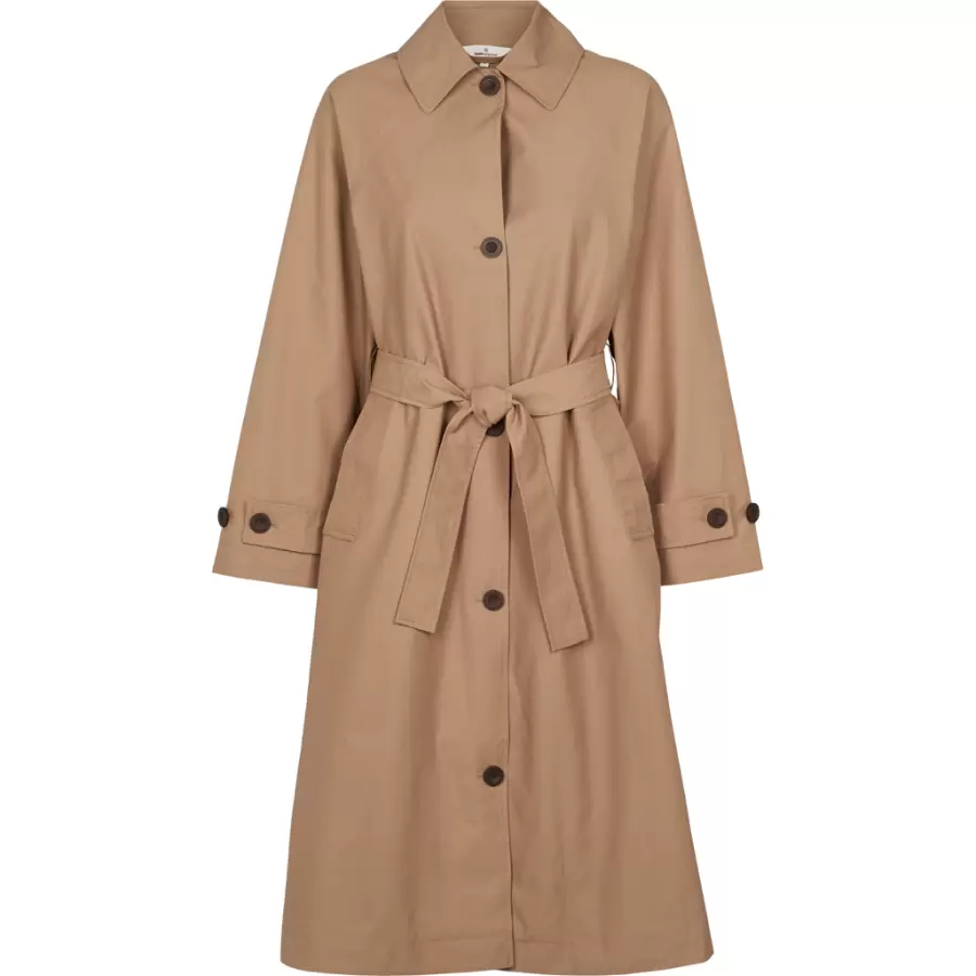 Basic Apparel - Gise Raglan Coat, Sepia Tint