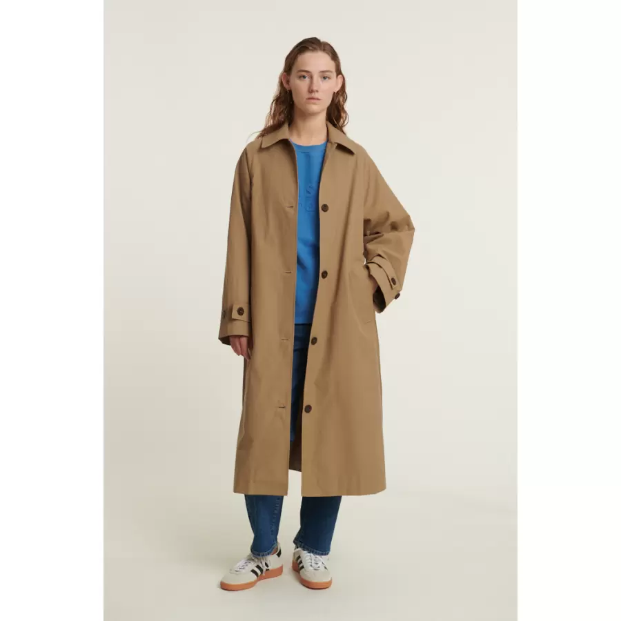 Basic Apparel - Gise Raglan Coat, Sepia Tint