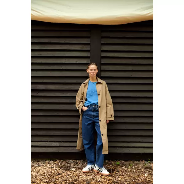Basic Apparel - Gise Raglan Coat, Sepia Tint
