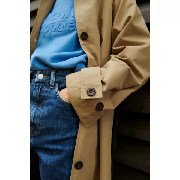 Basic Apparel - Gise Raglan Coat, Sepia Tint