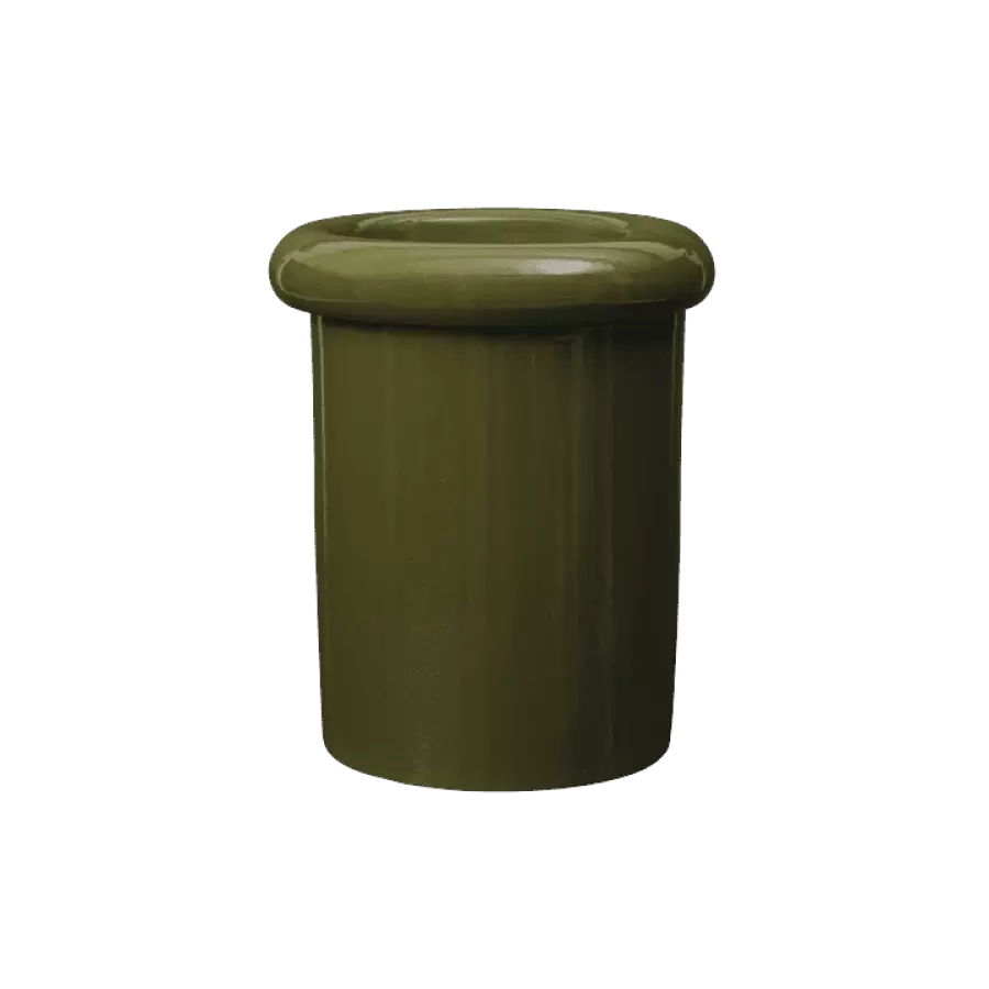 ferm LIVING - Rollo Pot Moss Green H:36 - Hent selv