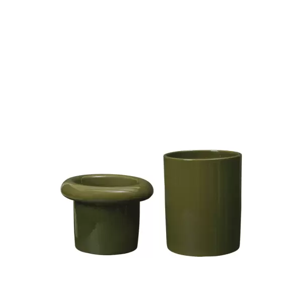 ferm LIVING - Rollo Pot Moss Green H:36 - Hent selv