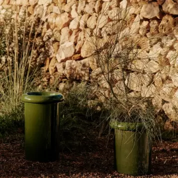 Ferm Living - Rollo Pot Moss Green, H:46 - Hent selv