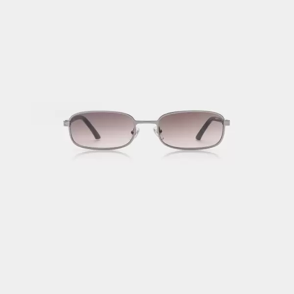 A.Kjærbede - Solbrille Noah, Silver Striped Horn