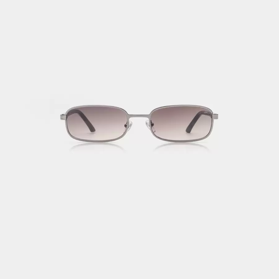A.Kjærbede - Solbrille Noah, Silver Striped Horn