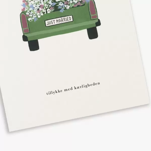 KARTOTEK - Kort Bryllupsbil, Tillykke med kærligheden