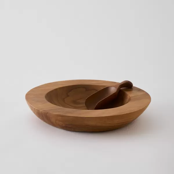 TELL ME MORE - Teak skål Medium, Ø:30