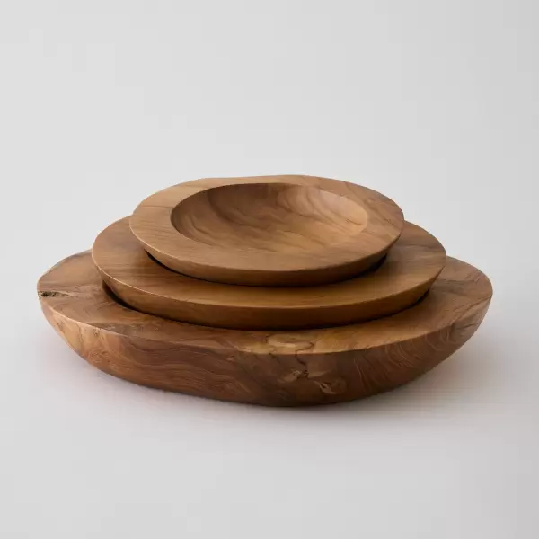 TELL ME MORE - Teak skål Medium, Ø:30