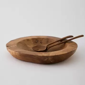 TELL ME MORE - Teak skål Large, Ø:40 TELL ME MORE - Teak skål Large, Ø:40