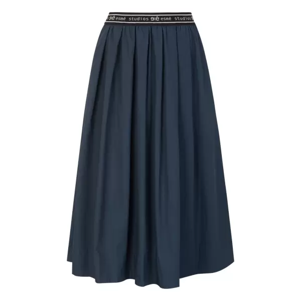 esmé studios - Calla Midi Nederdel, Dark Sapphire