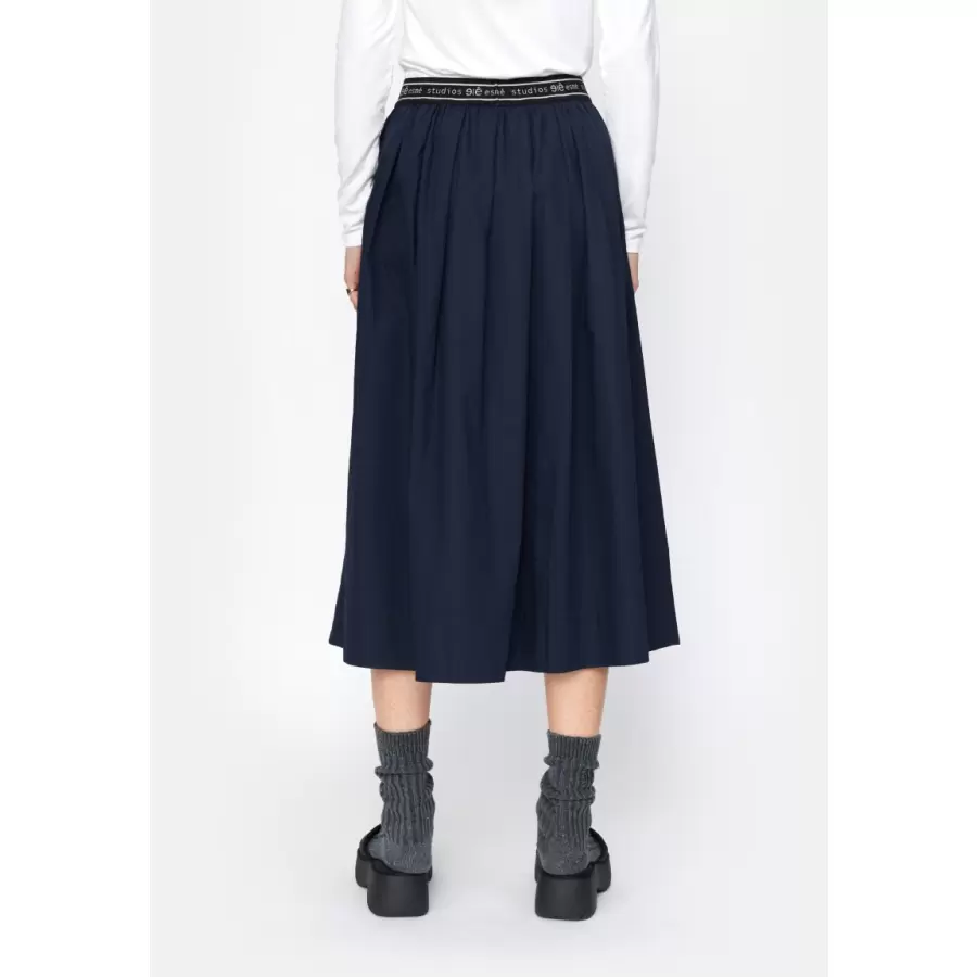 esmé studios - Calla Midi Nederdel, Dark Sapphire
