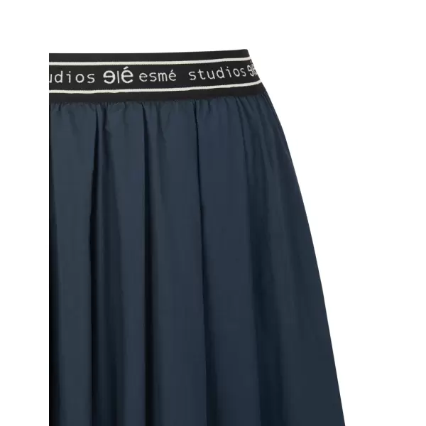esmé studios - Calla Midi Nederdel, Dark Sapphire