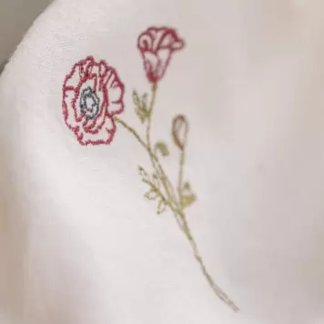 Ib Laursen - Stofserviet Flora, Valmue