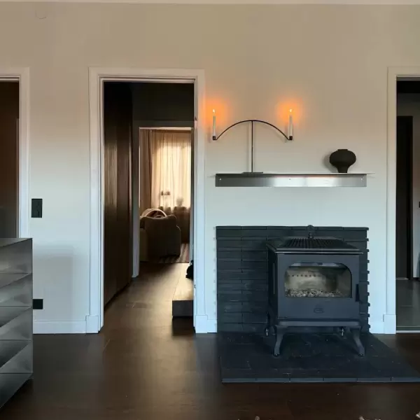 Acier Studio - Bergen hylde, Børstet rustfrit stål (120*15*10)