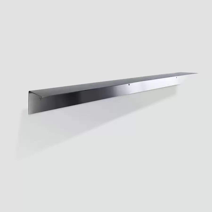 Acier Studio - Bergen hylde, Børstet rustfrit stål (120*15*10)