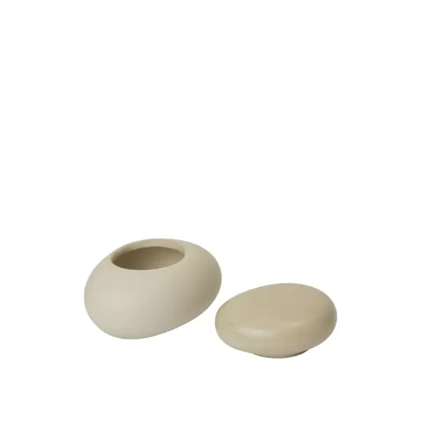 ferm LIVING - Pebble Box Small, Sand/Cream