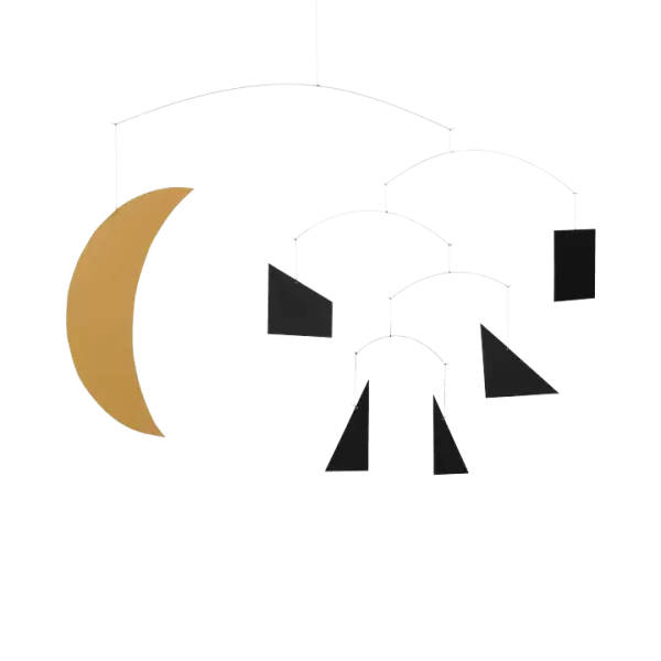 ferm LIVING - Mobile Phase, Sort/Guld