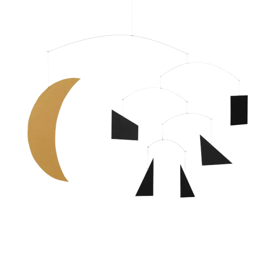 ferm LIVING - Mobile Phase, Sort/Guld