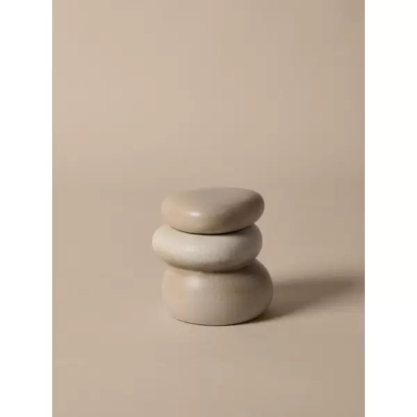 ferm LIVING - Pebble Box Large, Sand/Cream